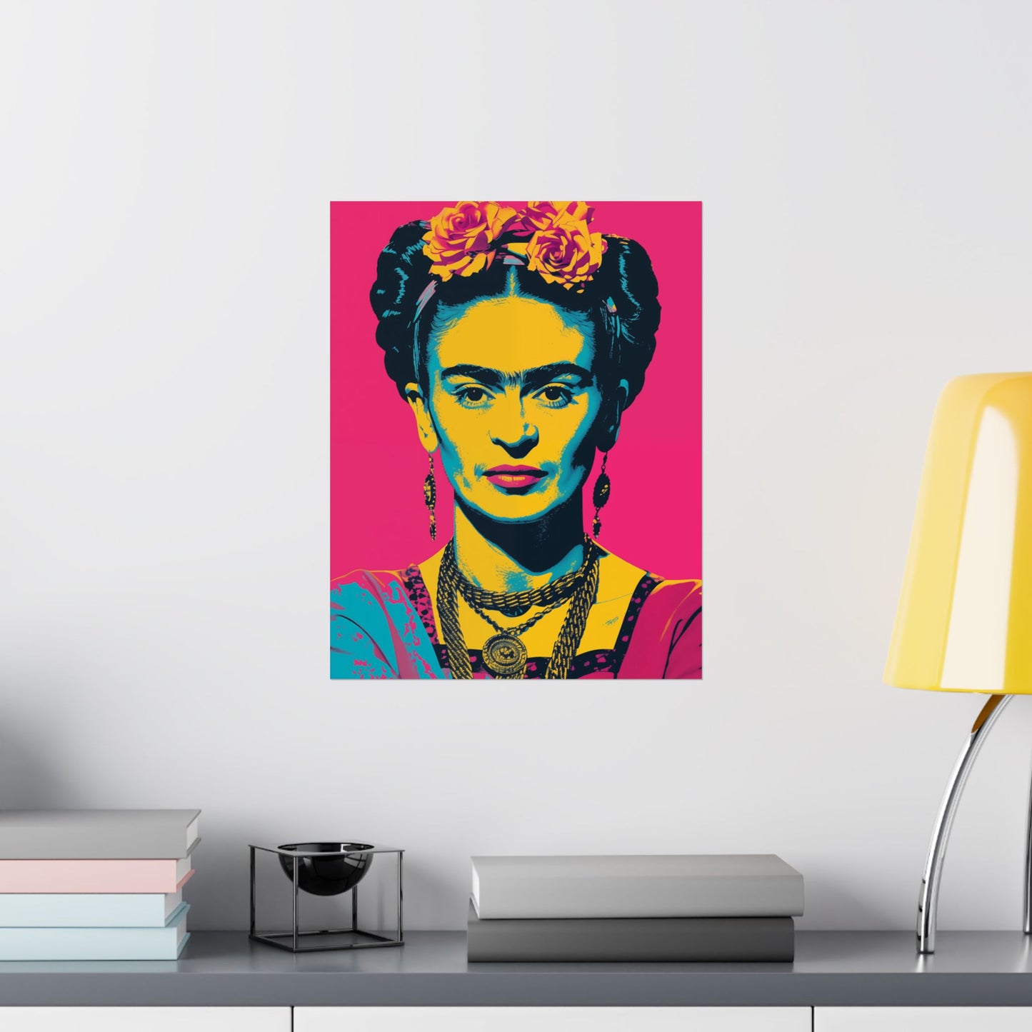Póster Art Pop de Frida Kahlo para espacios creativos