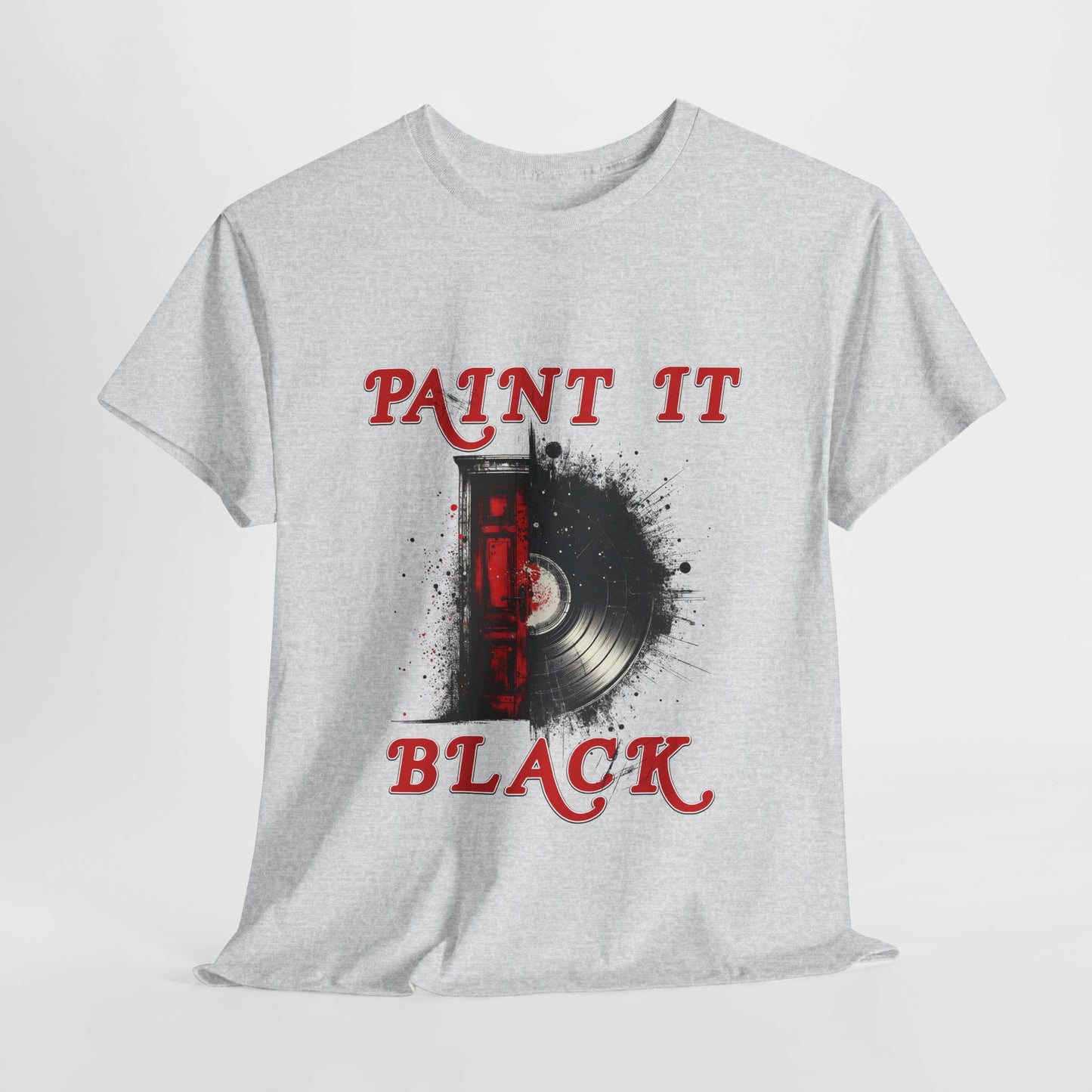 Paint It Black T-Shirt featuring a Rolling Stones tribute design with a bold rock graphic—perfect for classic rock fans.