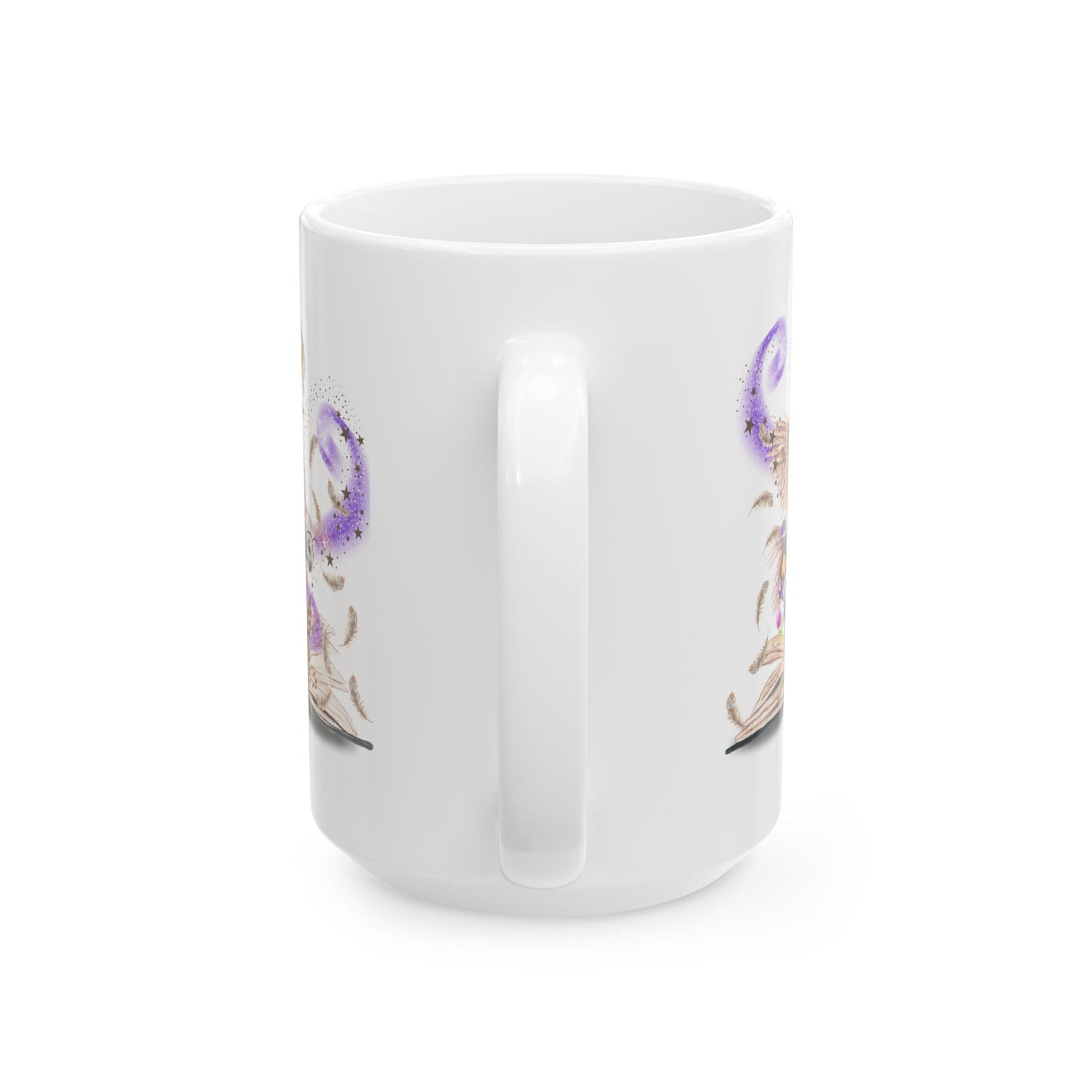 Taza de cerámica para café con búho caprichoso