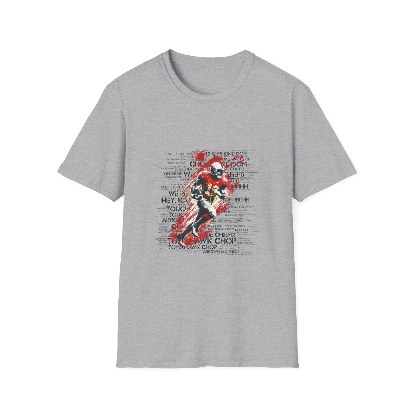 Camiseta unisex grunge de los Kansas Chiefs: diseño para fanáticos