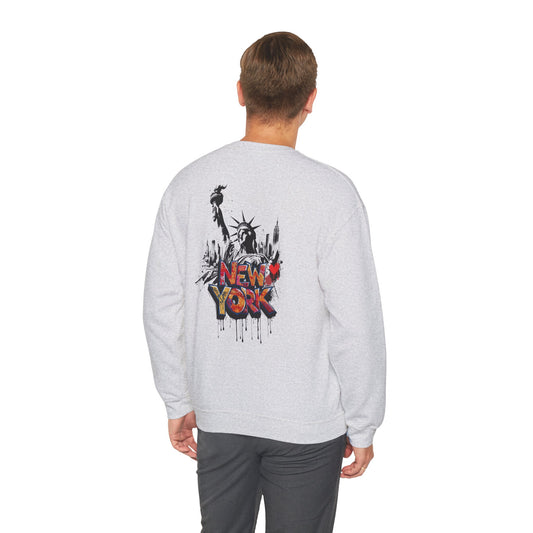 New York Urban Sweatshirt Crewneck featuring a cozy unisex heavy blend and original design that channels the vibrant energy of New York and iconic Manhattan spirit.